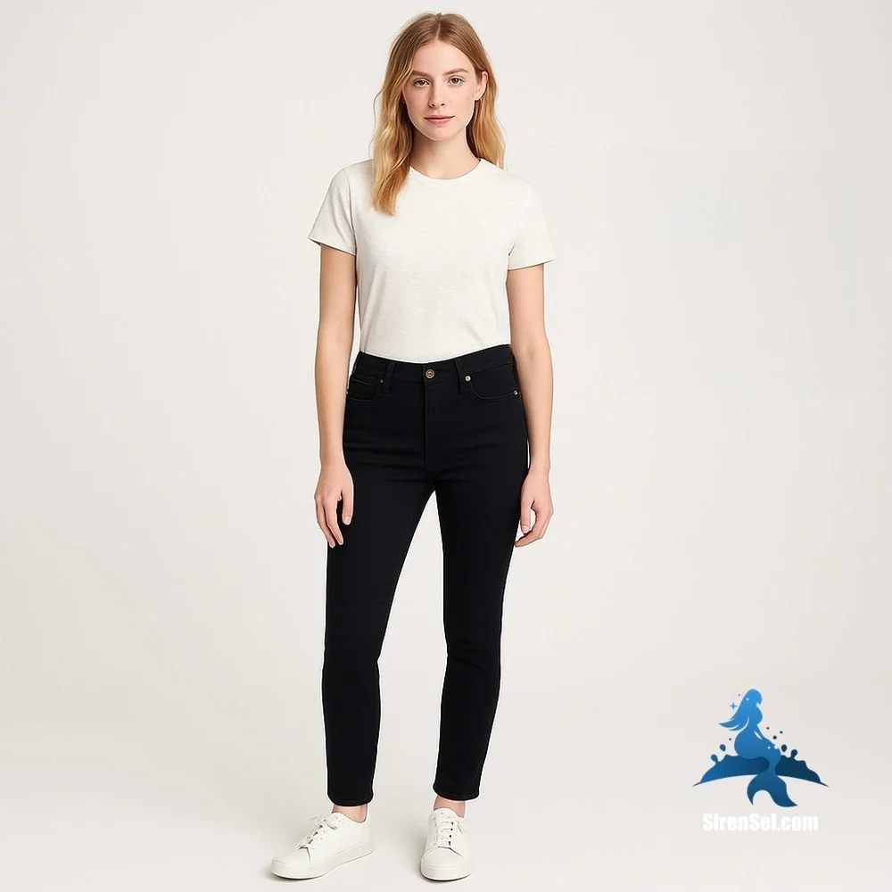 1140 J.Crew Toothpick Jeans - Size 27 - Black